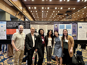 RMCI team at a capstone poster presentation