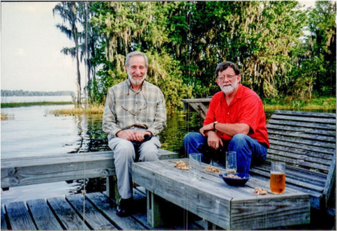 Merrick Posnansky and Peter Schmidt, Florida 1996 during Merrick’s term as Distinguished Lecturer in African Archaeology